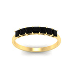 Load image into Gallery viewer, 7-black-diamond-princess-cut-1-ct-wedding-band-in-yellow-gold-fdwb179prgblackangle5-1.00ct-nl-yg.jpg