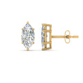 Thumbnail 85 - Marquise Diamond 6 Prong Stud Earrings