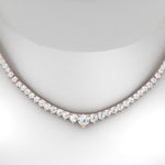 Load image into Gallery viewer, 7-carat-beautiful-tennis-diamond-necklace-set-in-FDNK11299RO-ANGLE1-7.00CT-NL-RG