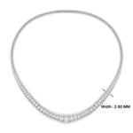 Load image into Gallery viewer, 7-carat-beautiful-tennis-diamond-necklace-set-in-FDNK11299RO-ANGLE1-7.00CT-NL-WG