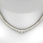Load image into Gallery viewer, 7-carat-beautiful-tennis-diamond-necklace-set-in-FDNK11299RO-ANGLE1-7.00CT-NL-YG