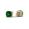 Load image into Gallery viewer, 7-carat-cushion-cut-emerald-basket-stud-earring-in-rose-gold-fdear10411cugemgrangle4-7.00ct-nl-rg.jpg