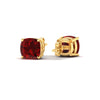 Load image into Gallery viewer, 7-carat-cushion-cut-ruby-basket-stud-earring-in-yellow-gold-fdear10411cugrudrangle4-7.00ct-nl-yg.jpg