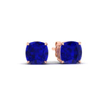 Load image into Gallery viewer, 7-carat-cushion-cut-sapphire-basket-stud-earring-in-rose-gold-fdear10411cugsablangle1-7.00ct-nl-rg.jpg