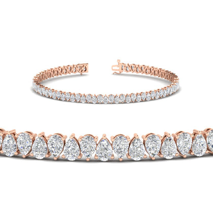 7-carat-pear-cut-diamond-tennis-bracelet-in-rose-gold-FDBRC10451PEANGLE2-7.00CT-NL-RG