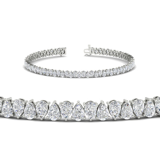 7-carat-pear-cut-diamond-tennis-bracelet-in-white-gold-FDBRC10451PEANGLE2-7.00CT-NL-WG