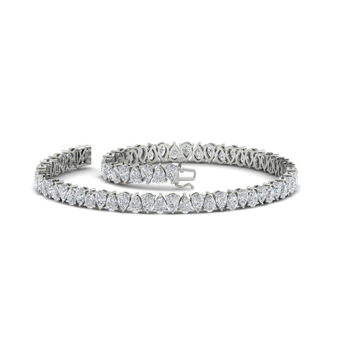 7-carat-pear-cut-diamond-tennis-bracelet-in-white-gold-FDBRC10451PEANGLE4-7.00CT-NL-WG