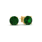 Load image into Gallery viewer, 7-carat-round-emerald-stud-earring-for-women-in-yellow-gold-fdear10411rogemgrangle1-7.00ct-nl-yg_efe3fdd8-861e-4676-b025-6a793b622049.jpg?v=1765339407
