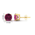 Load image into Gallery viewer, 7-carat-round-pink-sapphire-stud-earring-for-women-in-yellow-gold-fdear10411rogsadrpiangle2-7.00ct-nl-yg-hw_ab724808-38af-41f0-9ea1-d741b188e0c6.jpg?v=1765339412
