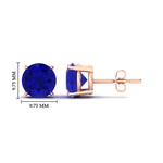 Load image into Gallery viewer, 7-carat-round-sapphire-stud-earring-for-women-in-rose-gold-fdear10411rogsablangle2-7.00ct-nl-rg-hw_f8403992-d7b4-4eab-9a23-41e82669728c.jpg?v=1765339402
