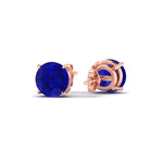 Load image into Gallery viewer, 7-carat-round-sapphire-stud-earring-for-women-in-rose-gold-fdear10411rogsablangle4-7.00ct-nl-rg_85343427-ea6c-4f49-9ca6-402166a0ea0f.jpg?v=1765339402
