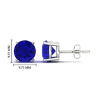 Load image into Gallery viewer, 7-carat-round-sapphire-stud-earring-for-women-in-white-gold-fdear10411rogsablangle2-7.00ct-nl-wg-hw.jpg?v=1765363150
