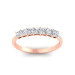 Load image into Gallery viewer, 7-diamond-princess-cut-1-ct-wedding-band-in-rose-gold-fdwb179prangle5-1.00ct-nl-rg.jpg