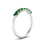 Load image into Gallery viewer, 7-emerald-princess-cut-1-ct-wedding-band-in-white-gold-fdwb179prgemgrangle2-1.00ct-nl-wg.jpg
