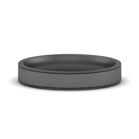 Stepped Edge Comfort Fit Flat Mens Band