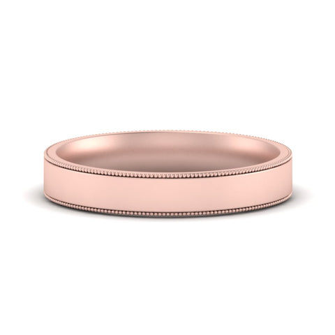 Stepped Edge Comfort Fit Flat Mens Band