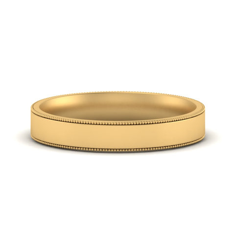 Stepped Edge Comfort Fit Flat Mens Band