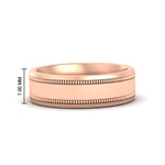 Load image into Gallery viewer, 5 mm Mens Band Double Milgrain
