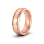 Load image into Gallery viewer, 7-mm-double-milgrain-band-ring-in-rose-gold-fdm11341angle3-7.00mm-nl-rg
