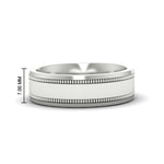 Load image into Gallery viewer, 5 mm Mens Band Double Milgrain
