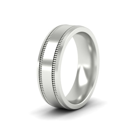 Mens Band Double Milgrain