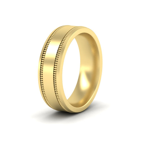 Mens Band Double Milgrain
