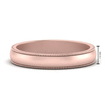 Load image into Gallery viewer, Milgrain Matte Finish Mens Band
