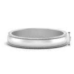 Load image into Gallery viewer, Milgrain Matte Finish Mens Band
