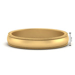 Load image into Gallery viewer, Milgrain Matte Finish Mens Band
