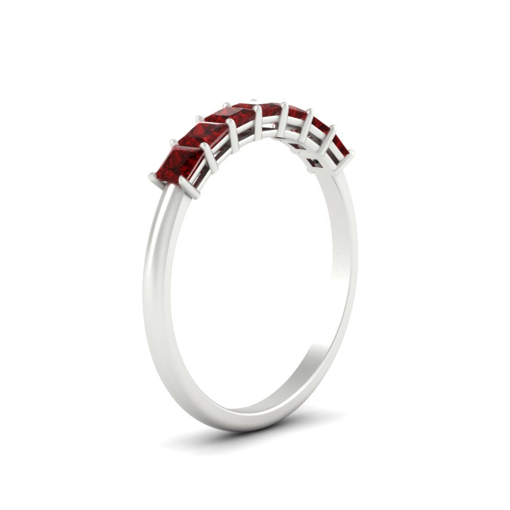 7 Diamond Princess Cut 1 Ct. Band