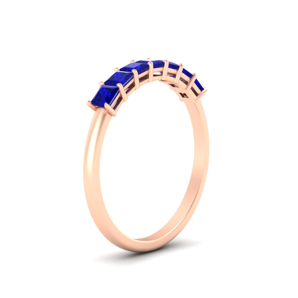 7 Diamond Princess Cut 1 Ct. Band