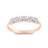 Load image into Gallery viewer, 7-stone-beautiful-heart-diamond-wedding-band-in-rose-gold-FD9600HTBANGLE5-0.75_20CT-NL-RG