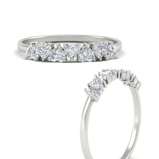 7-stone-beautiful-heart-diamond-wedding-band-in-white-gold-FD9600HTBANGLE3-0.75_20CT-NL-WG