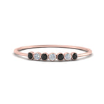 Load image into Gallery viewer, 7-stone-bezel-anniversary-band-with-black-diamond-in-rose-gold-FD9428RORGBLACK-NL-RG.jpg
