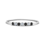 Load image into Gallery viewer, 7-stone-bezel-anniversary-band-with-black-diamond-in-white-gold-FD9428RORGBLACK-NL-WG.jpg
