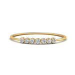 Load image into Gallery viewer, 7-stone-bezel-anniversary-diamond-band-in-yellow-gold-FD9428ROR-NL-YG.jpg
