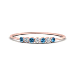 Load image into Gallery viewer, 7-stone-bezel-anniversary-diamond-band-with-blue-topaz-in-rose-gold-FD9428RORGICBLTO-NL-RG.jpg
