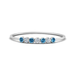 Load image into Gallery viewer, 7-stone-bezel-anniversary-diamond-band-with-blue-topaz-in-white-gold-FD9428RORGICBLTO-NL-WG.jpg

