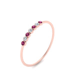 Load image into Gallery viewer, 7-stone-bezel-anniversary-diamond-band-with-pink-sapphire-in-rose-gold-FD9428RORGSADRPI-NL-RG.jpg
