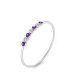 Load image into Gallery viewer, 7-stone-bezel-anniversary-diamond-band-with-purple-topaz-in-white-gold-FD9428RORGVITO-NL-WG.jpg
