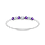 Load image into Gallery viewer, 7-stone-bezel-anniversary-diamond-band-with-purple-topaz-in-white-gold-FD9428RORGVITO-NL-WG.jpg
