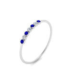 Load image into Gallery viewer, 7-stone-bezel-anniversary-diamond-band-with-sapphire-in-white-gold-FD9428RORGSABL-NL-WG.jpg
