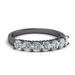 Load image into Gallery viewer, 7 Stone Cushion Cut Wedding Band
