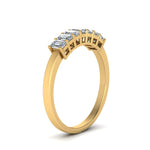 Load image into Gallery viewer, Emerald Cut Seven Stone Wedding Band
