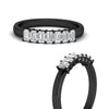 Load image into Gallery viewer, 7-stone-emerald-cut-diamond-wedding-band-in-black-gold-fdwb8008emangle3-0.70ct-nl-bg?v=1773988407