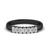 Load image into Gallery viewer, 7-stone-emerald-cut-diamond-wedding-band-in-black-gold-fdwb8008emsleep-0.70ct-nl-bg?v=1773988407