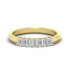 Load image into Gallery viewer, 7-stone-emerald-cut-diamond-wedding-band-in-yellow-gold-fdwb8008emsleep-0.70ct-nl-yg?v=1773988407