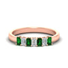 Load image into Gallery viewer, 7-stone-emerald-cut-emerald-wedding-band-in-rose-gold-fdwb8008emgemgrsleep-0.70ct-nl-rg?v=1773989448