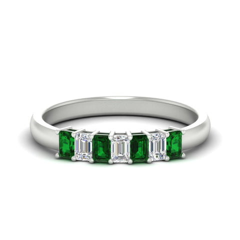 7-stone-emerald-cut-emerald-wedding-band-in-white-gold-fdwb8008emgemgrsleep-0.70ct-nl-wg?v=1773989372