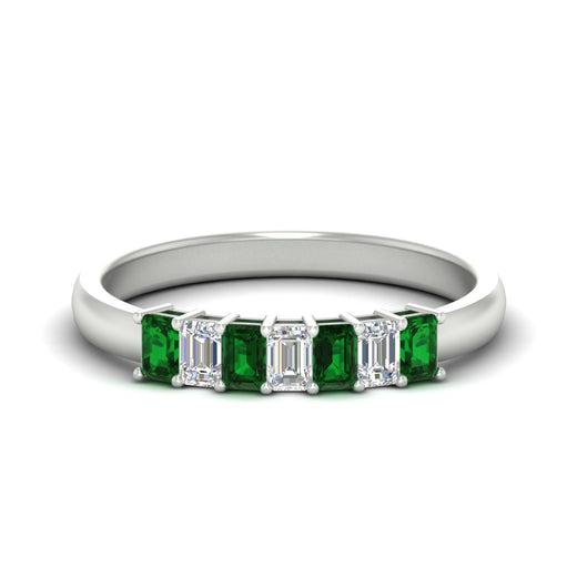 7-stone-emerald-cut-emerald-wedding-band-in-white-gold-fdwb8008emgemgrsleep-0.70ct-nl-wg?v=1773989372